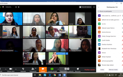 Nuestras estudiantes en desarrollo de clases no presenciales