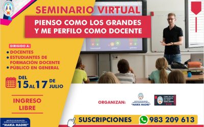 Seminario Virtual Pienso como los grandes y me perfilo como docente